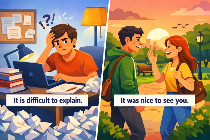 uso impersonal de it en inglés