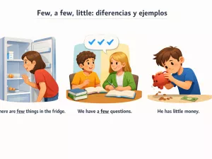 few, a few y little: usos y diferencias