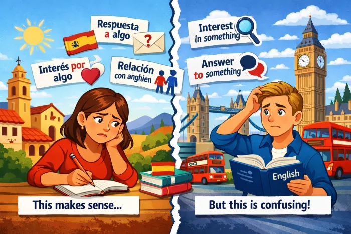 sustantivos con preposición en inglés ejemplos