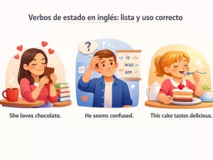 Verbos de estado en inglés: lista y uso correcto