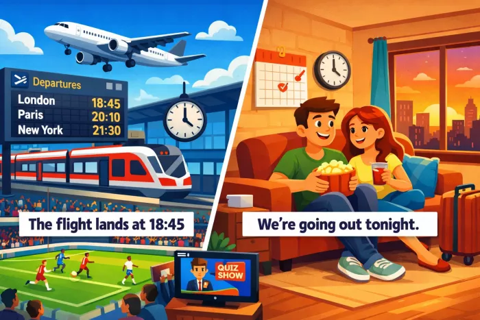Present Simple para horarios y planes confirmados
