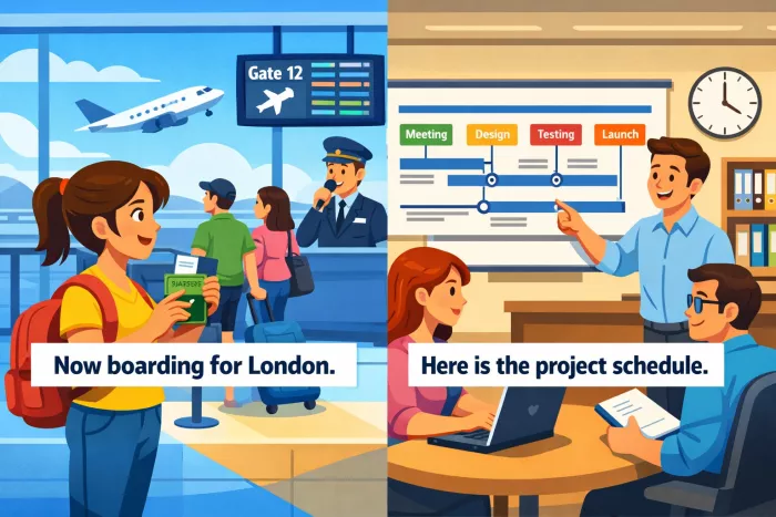present simple para futuro en inglés cotidiano