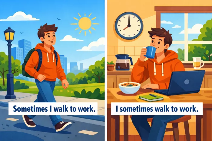 adverbios de frecuencia en present simple inglés