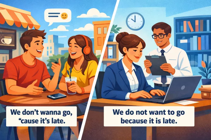Present Simple en inglés formal y hablado
