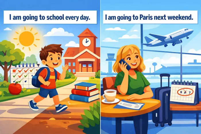 errores comunes del present continuous en inglés