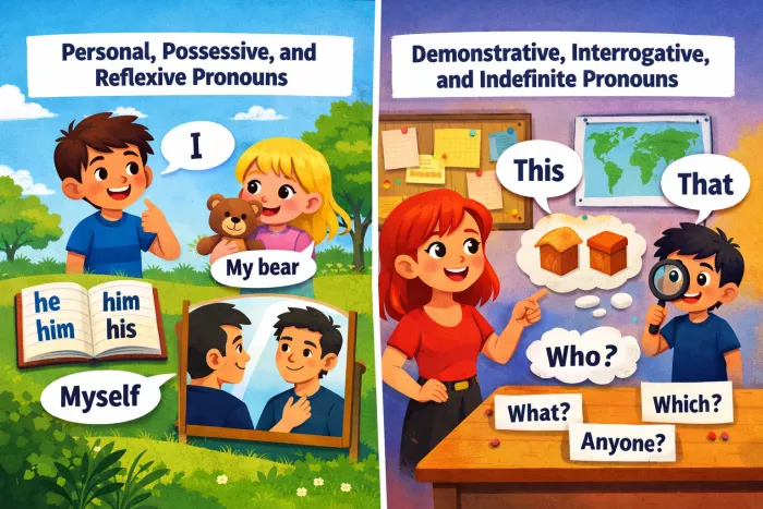 tipos de pronombres en inglés y uso