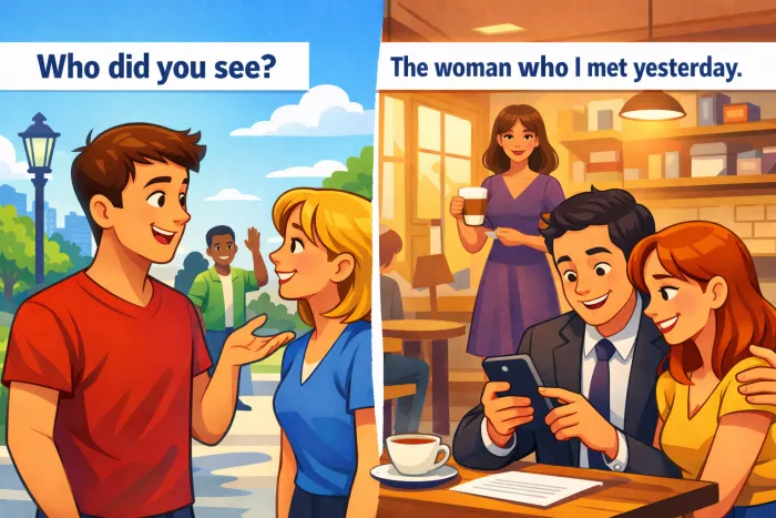 Uso de whom y who en inglés