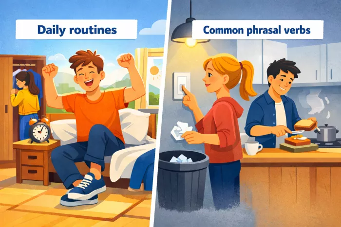 Phrasal verbs comunes en inglés con ejemplos