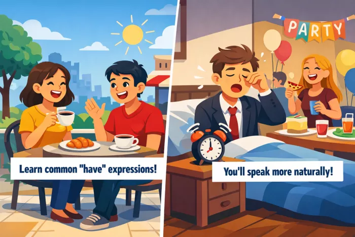 uso de have en expresiones comunes en inglés