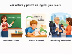 Voz activa y pasiva en inglés: guía básica