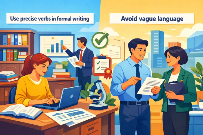 verbos formales e informales en inglés escrito
