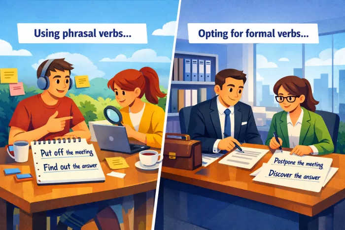 verbos formales e informales en inglés