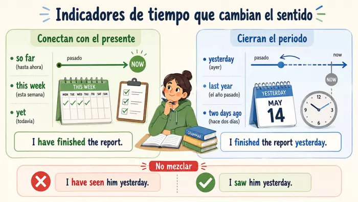 Indicadores de tiempo en Present Perfect
