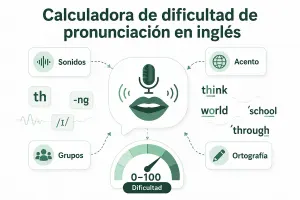 Calculadora de dificultad de pronunciación en inglés
