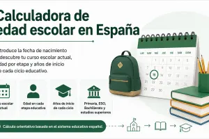 Calculadora de edad escolar en España