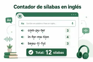 Contador de sílabas en inglés