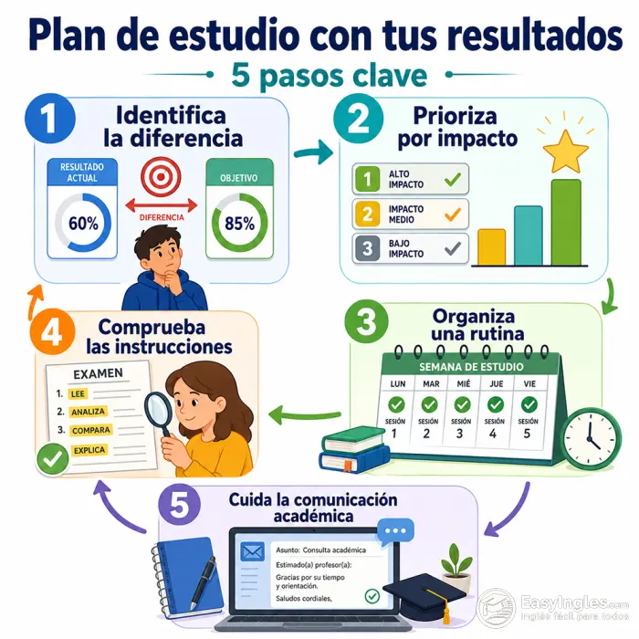 Plan de estudio a partir de resultados académicos