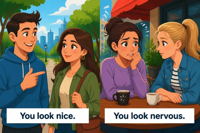 Adjetivos de apariencia tras look, seem, feel, become