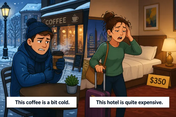 Adjetivos gradables y no gradables: cold, expensive, tired