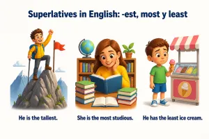 Superlativos en inglés: -est, most y least