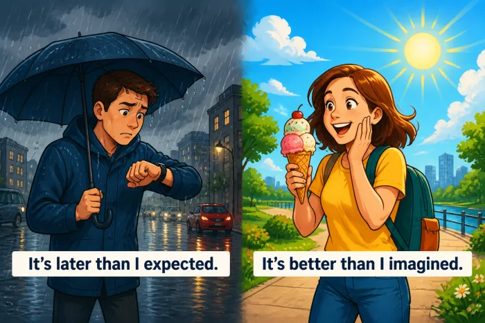 Comparativos con than: traducción literal y errores